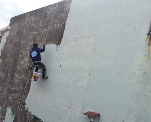 Chống thấm cho tường ngoài trời đã cũ